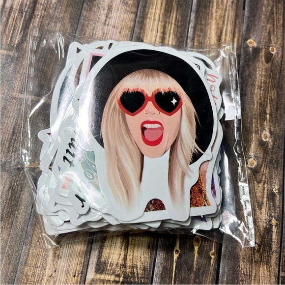 5for$10 Singer Taylor Swift Vibrant 50Pc Album Stickers Stick on Notebook - Picture 4 of 6